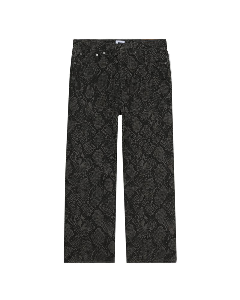 Classic Baggy Denim — Snake Print